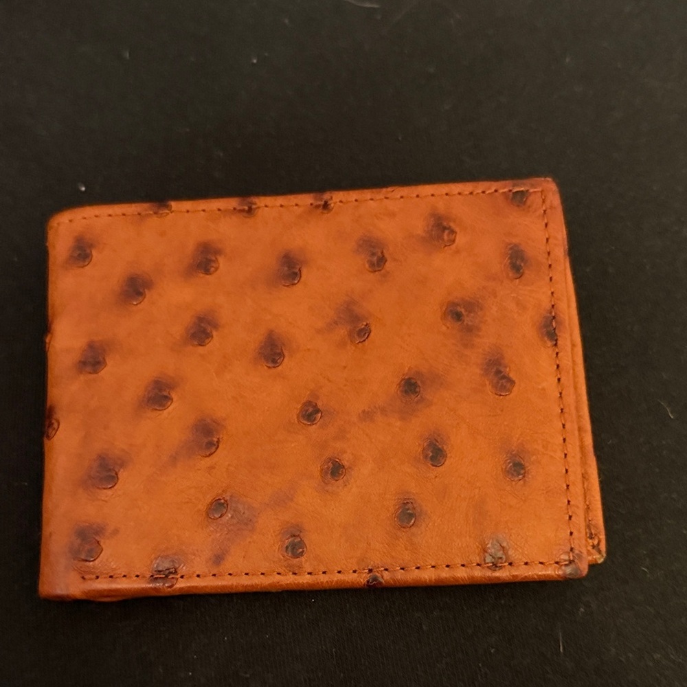 Ostrich Skin Wallet like brand new